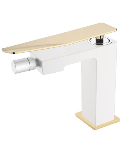 Смеситель для биде Boheme Q 146-WG.2 Белый Золото