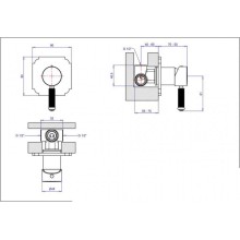 Смеситель для душа Cezares Olimp OLIMP-DIM2-01-L Хром