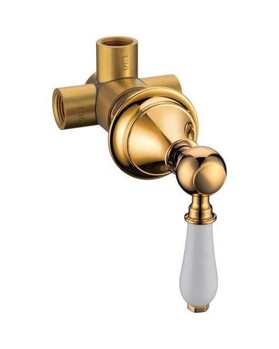 Переключатель потоков Boheme Imperiale 623 для душа Золото