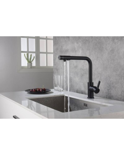 Смеситель для кухни Timo Hette 1026/03F Черный