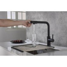 Смеситель для кухни Timo Hette 1026/03F Черный