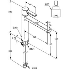 Смеситель для кухни Kludi Zenta 389730575 Хром