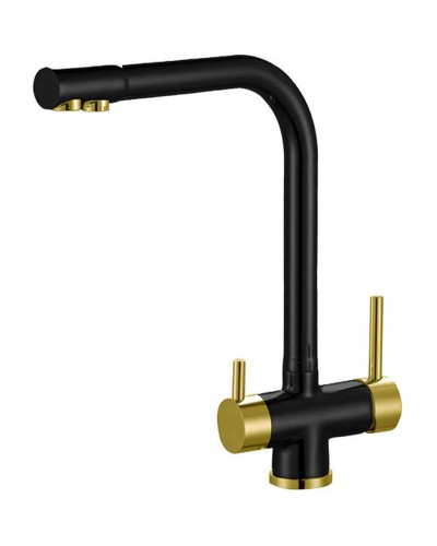 Смеситель для кухни ZorG Sanitary ZR 348 YF BLACK BRONZE Черный Бронза