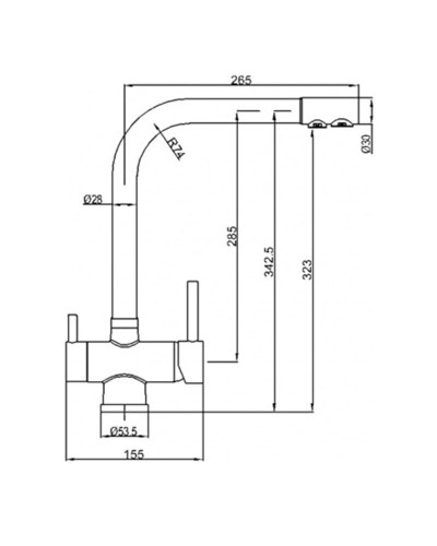 Смеситель для кухни ZorG Sanitary ZR 348 YF BLACK BRONZE Черный Бронза