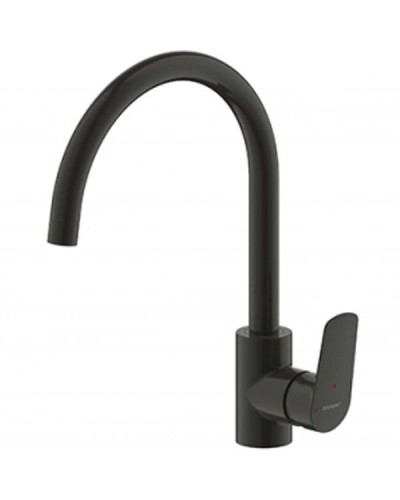 Смеситель для кухни Bravat Rhein F7429564BW-ENG Черный матовый