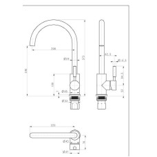 Смеситель для кухни Paulmark Holstein Ho212063-307 Терракот