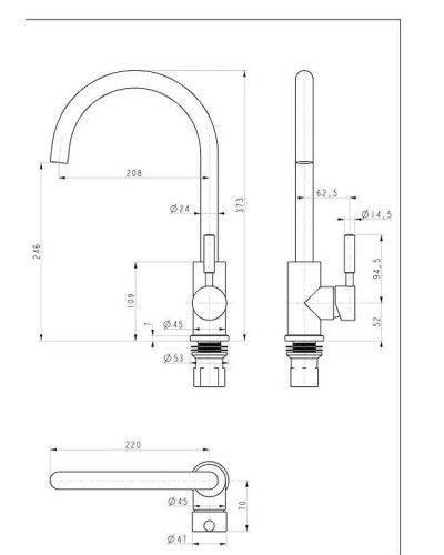 Смеситель для кухни Paulmark Holstein Ho212063-307 Терракот