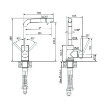 Смеситель для кухни Paulmark Honner Ho212018-431TW Белый