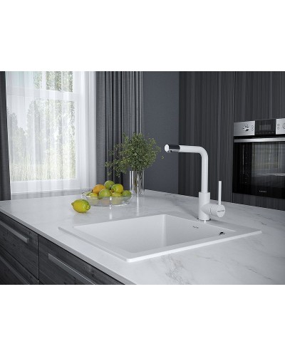 Смеситель для кухни Paulmark Honner Ho212018-431TW Белый