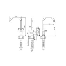Смеситель для кухни Paulmark Logas Lo213021-308 Черный