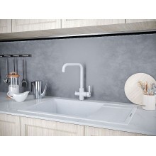 Смеситель для кухни Paulmark Logas Lo213021-310 Серый