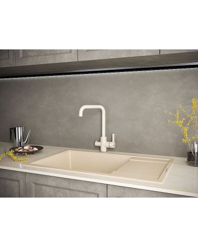 Смеситель для кухни Paulmark Logas Lo213021-302 Песочный