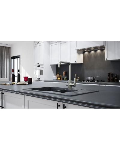 Смеситель для кухни Paulmark Logas Lo213021-NI Никель