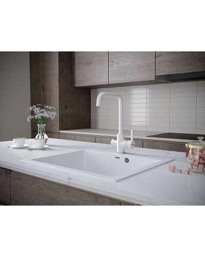 Смеситель для кухни Paulmark Logas Lo213021-331 Белый