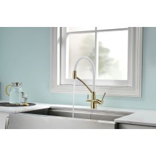 Смеситель для кухни Paulmark Siegen Si213111-Gw Золото Белый