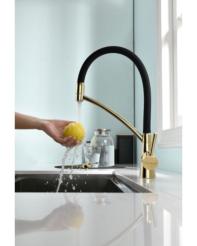 Смеситель для кухни Paulmark Siegen Si213111-G Золото