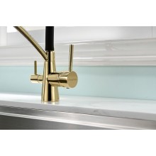 Смеситель для кухни Paulmark Siegen Si213111-G Золото