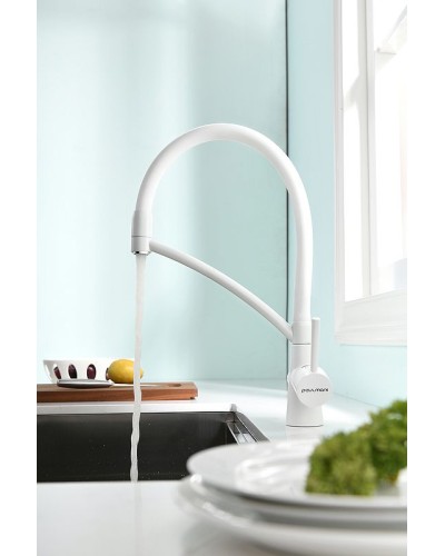 Смеситель для кухни Paulmark Siegen Si213111-431TW Белый