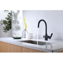 Смеситель для кухни Lemark Ursus LM7261BL Черный