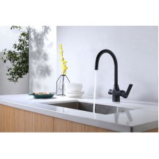 Смеситель для кухни Lemark Ursus LM7261BL Черный