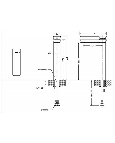 Смеситель для раковины Bravat Phillis F156101C-A-ENG Хром