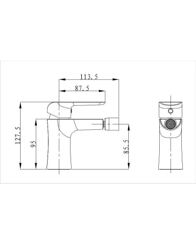 Смеситель для биде Excellent Clever ARAC.4103CR Хром