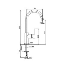 Смеситель для кухни Paini Arena 92CR572LLFTKM Хром