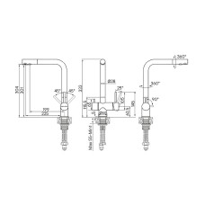 Смеситель для кухни Paulmark Skalen Sk213020-BG Брашированное золото