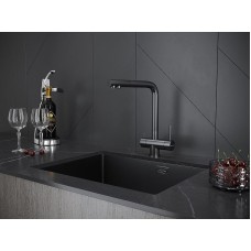 Смеситель для кухни Paulmark Skalen Sk213020-GM Вороненая сталь