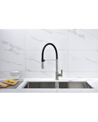 Смеситель для кухни Paulmark Halt Ha214021-Ni Никель