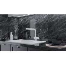 Смеситель для кухни Paulmark Dosse Do214418-431 Белый матовый