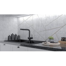 Смеситель для кухни Paulmark Dosse Do214418-418 Черный металлик
