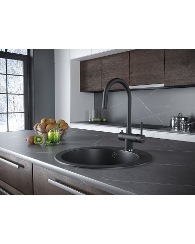 Смеситель для кухни Paulmark Heller He213218-401 Антрацит