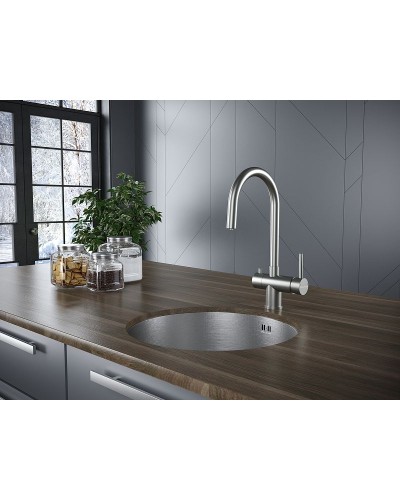 Смеситель для кухни Paulmark Heller He213218-SS Брашированное сталь