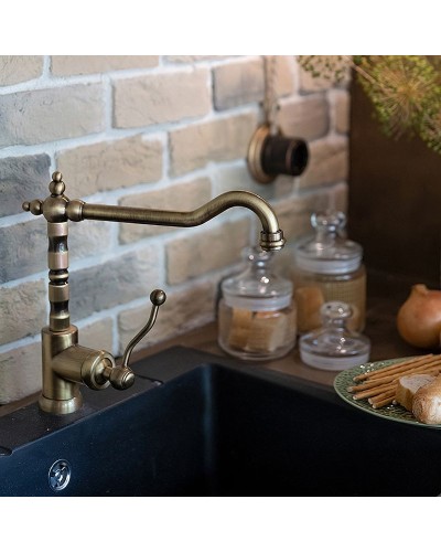 Смеситель для кухни Paini Duomo 88F3572KM Старая бронза