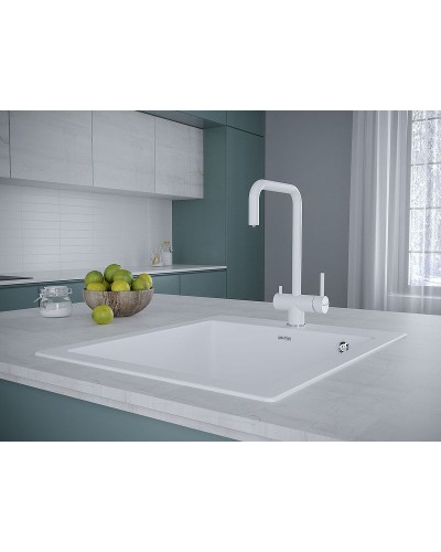 Смеситель для кухни Paulmark Wetter We213030-431 Белый матовый