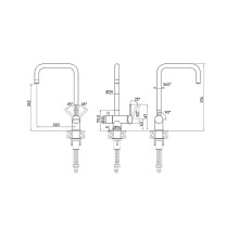 Смеситель для кухни Paulmark Wetter We213030-GM Вороненая сталь