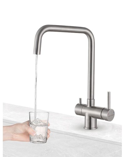 Смеситель для кухни Paulmark Wetter We213030-SS Нержавеющая сталь