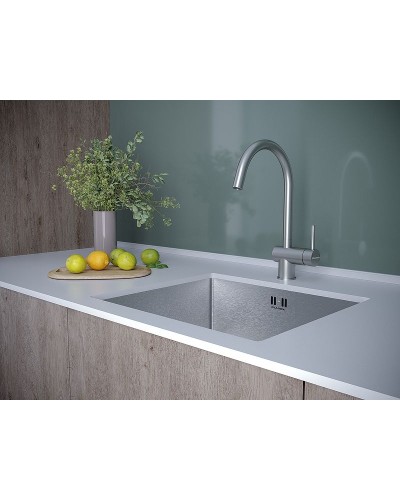 Смеситель для кухни Paulmark Bend Be212066-SS Нержавеющая сталь