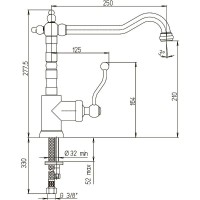 Смеситель для кухни Paini Duomo 88CR572KM Хром