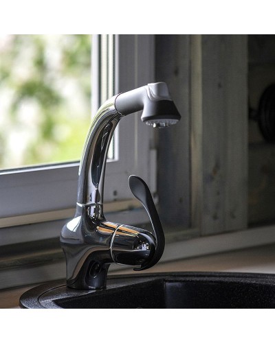 Смеситель для кухни Paini USCR5668YKM Хром Черный