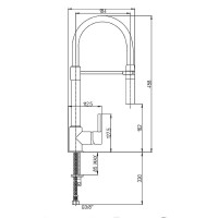 Смеситель для кухни Paini Cox 78CR557YOSPEKM Хром Черный
