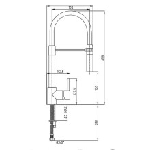 Смеситель для кухни Paini Cox 78CR557YOSPEKM Хром Черный