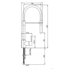 Смеситель для кухни Paini Cox 78CR557YOSPEKM Хром Черный