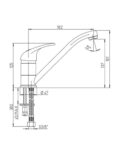 Смеситель для кухни Paini Jolly 69CR573KM Хром