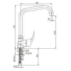 Смеситель для кухни Paini Jolly 69CR594ZKM Хром