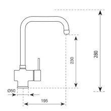Смеситель для кухни Paini Cox 78CR5881B90KM Хром
