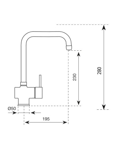 Смеситель для кухни Paini Cox 78CR5881B90KM Хром