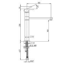 Смеситель для кухни Paini Dax-R 84CR579RSKM Хром