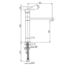 Смеситель для кухни Paini Dax-R 84CR579RSKM Хром